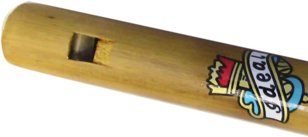 Zaza Percussion- 6 Finger holes - Polished Bamboo Flute state (C# - 16'' Indian Flute)