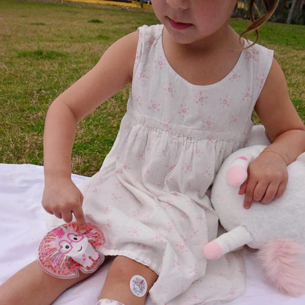 Plush Emergency Kit for Home β Compact Travel Size β Kids Medical Kit β Toddler Care Kit β Mini Boo Boo Bag β Small Emergency Kit for Classroom β Lily Unicorn Plush Bag