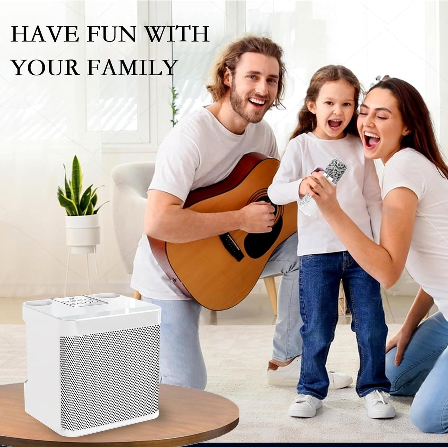 Karaoke Machine for Adults and Kids, Portable Bluetooth Karaoke Speaker with 2 Wireless Microphones for TV, Singing Karaoke for Home Party, Great Gifts for Boys and Girls