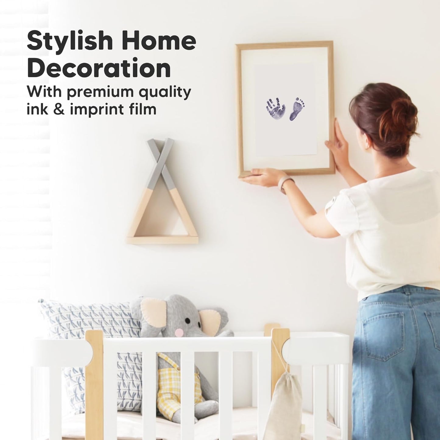 4-Pack Inkless Baby Hand and Footprint Kit - Mess Free Ink Pad for Newborn Keepsake, Dog Nose & Paw Print Kit, Clean Touch Ink Pad for Baby Hand & Footprints, Ideal New Mom Gifts (Twilight)