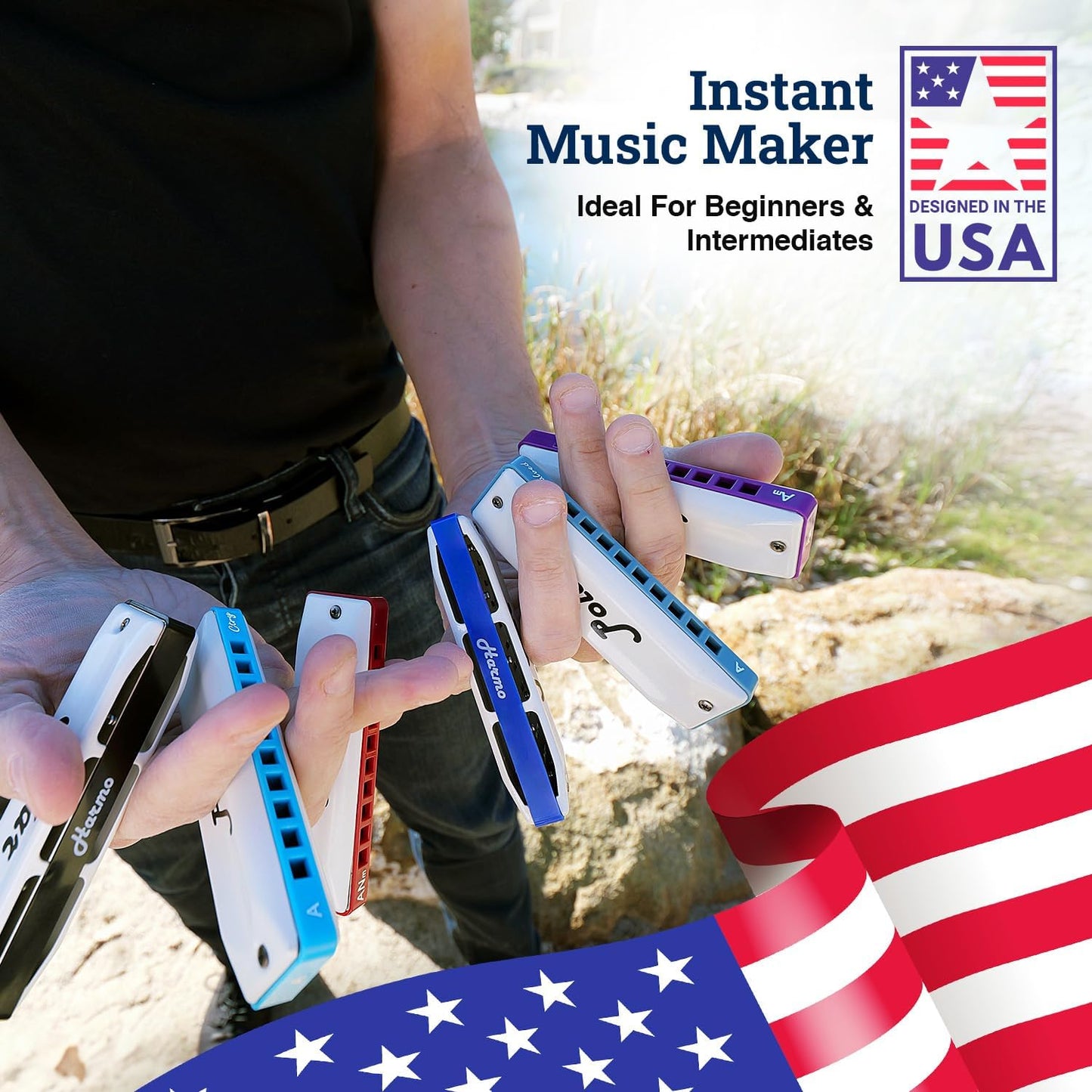 Harmo Polar Harmonica E Super Country - Designed in USA