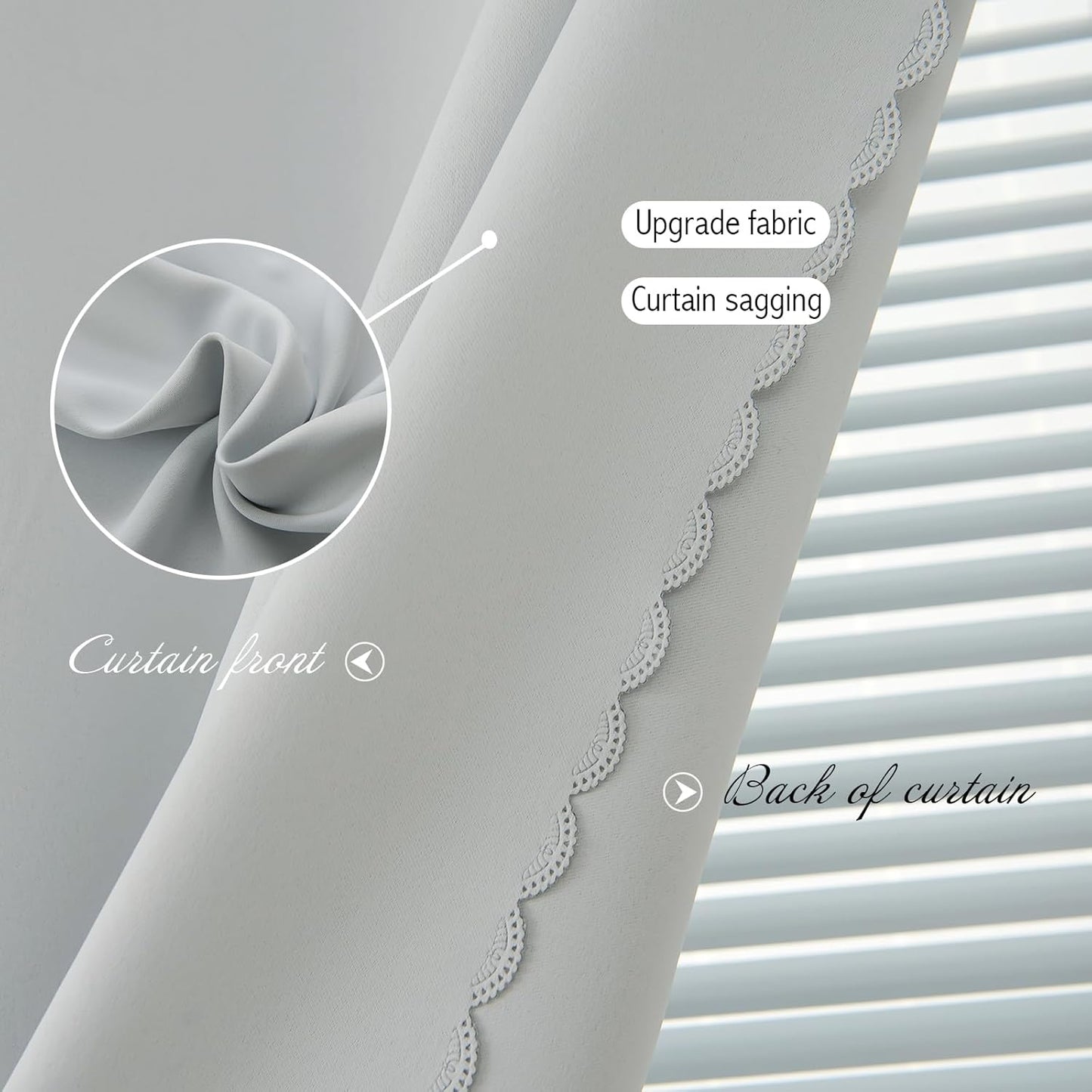 self Adhesive Curtains Portable Blackout Curtain Simple and Easy to Install Bedroom Window Thermal Lnsulated Kitchen Room Darkening Black Small Drapes, 35" W X 79" L, White, 1 Panel