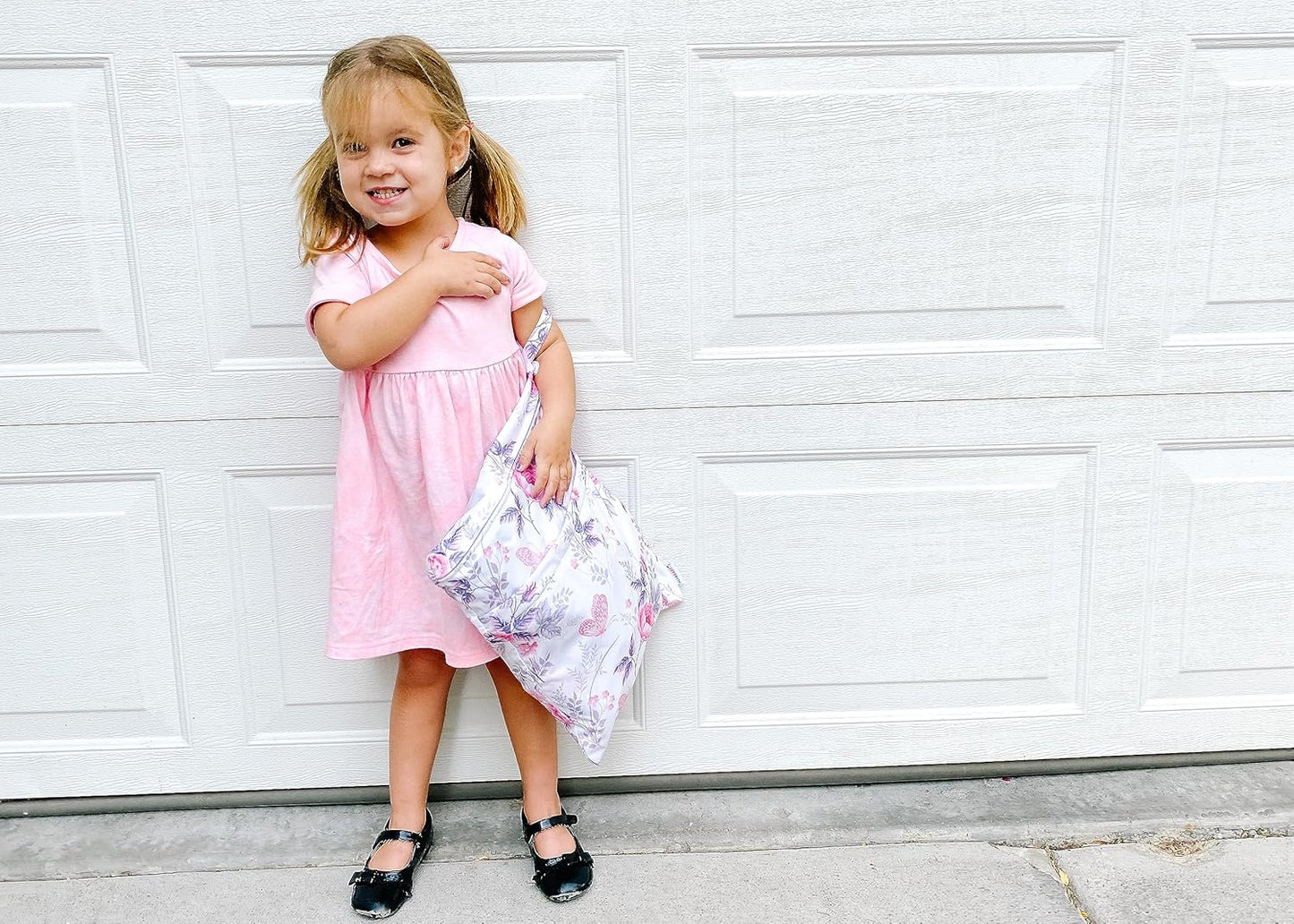 ALVABABY 3pcs Baby Cloth Diaper Wet Dry Bags Waterproof Reusable with Two Pockets|Travel Beach Pool Daycare Soiled Baby Items Yoga Gym Bag for Swimsuits or Wet Clothes 3L-H066