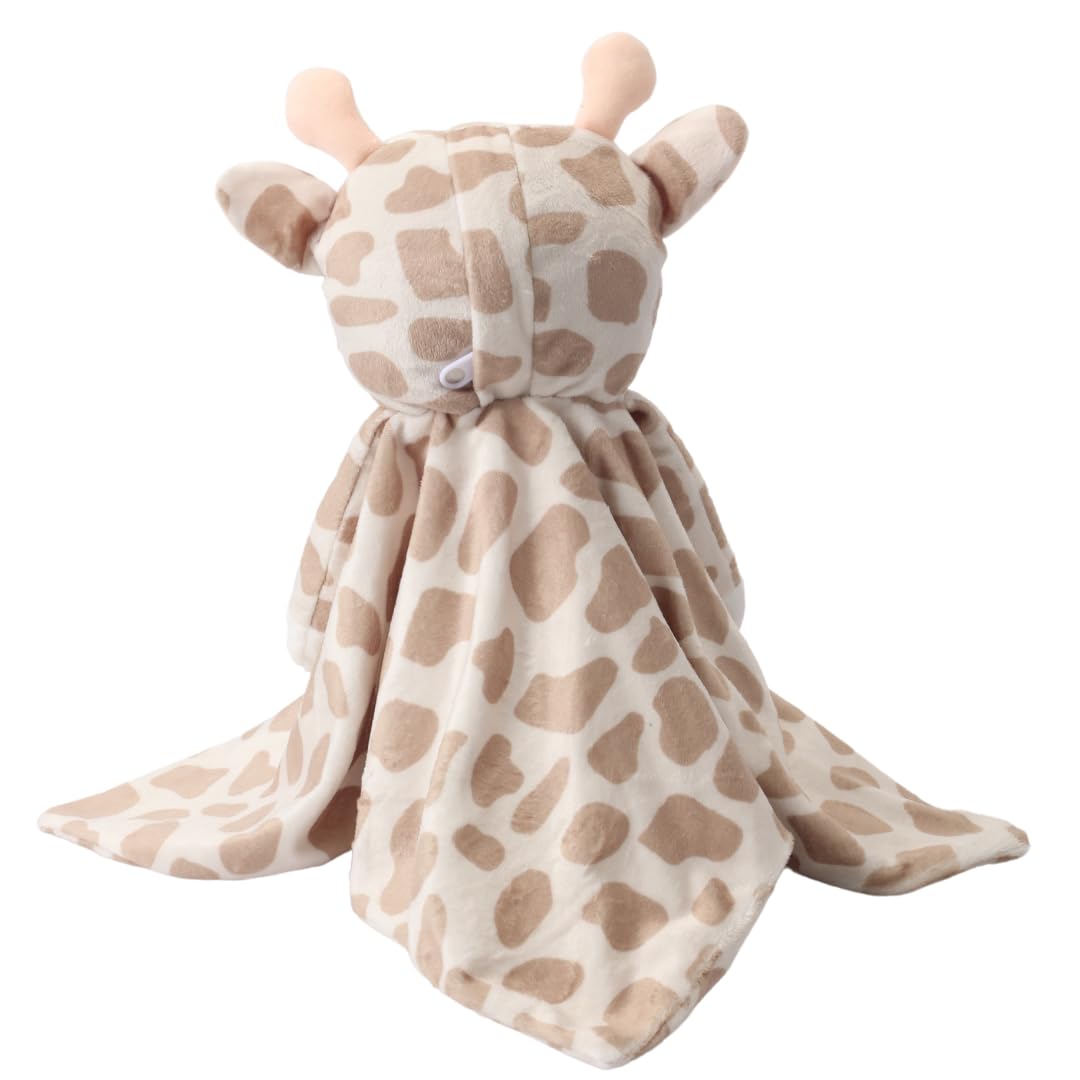 Love By Emi Baby Music Lovey Beige & White Giraffe, Baby Sleep Soother for Crib & Cuddle Bedtime, White Noise with Heartbeat & Lullaby, Plush Sound Toy, Stuffed Animal for Newborns, Infants & Toddlers