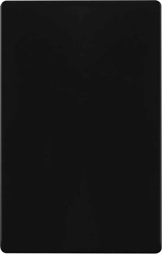 ENERLITES Screwless Blank Wall Plate, Child Safe Blank Device Outlet Cover, Standard Size, 1-Gang 4.68" x 2.93", Polycarbonate Thermoplastic, UL Listed, SI8801-BK, Glossy, Black