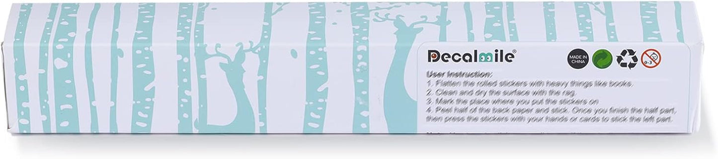 decalmile Pink Rainbow Elephant Wall Stickers Hot Air Balloon Animals Clouds Stars Wall Decals Baby Nursery Kids Bedroom Daycare Wall Decor