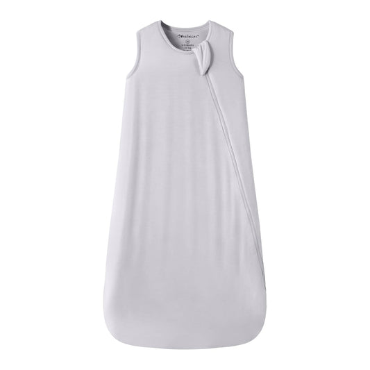 Mosebears Unisex Baby Sleep Sack 1.0 TOG, Supersoft Rayon Made from Bamboo Wearable Blanket with 2-Way Zipper (Light Grey,18-36 Months)