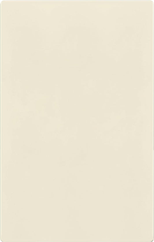 TG Mid-Size Screwless Blank Wall Plate, Child Safe Blank Device Outlet Cover, Medium Size 1-Gang 4.88" H x 3.11" L, Polycarbonate Thermoplastic, UL Listed, SP-MB1-LA, Light Almond (1 Pack)