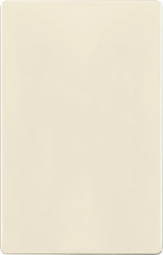 ENERLITES Screwless Blank Wall Plate, Child Safe Blank Device Outlet Cover, Standard Size, 1-Gang 4.68" x 2.93", Polycarbonate Thermoplastic, UL Listed, SI8801-LA, Glossy, Light Almond