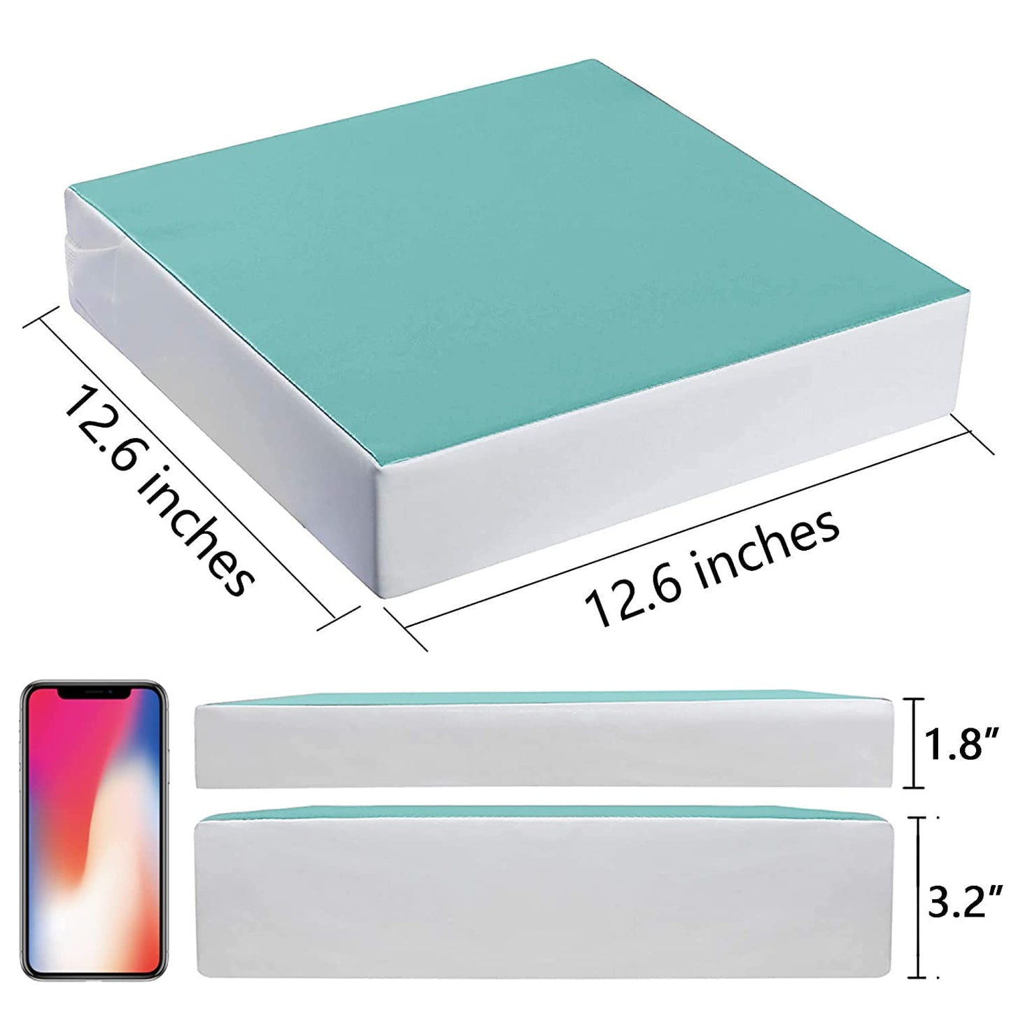 Kalawen Toddler Booster Seat for Dining Table, Upgraded 2Pcs PU Washable Straps Safety Buckle Kids Booster Seat for Table, Portable Travel Increasing Cushion for Chair