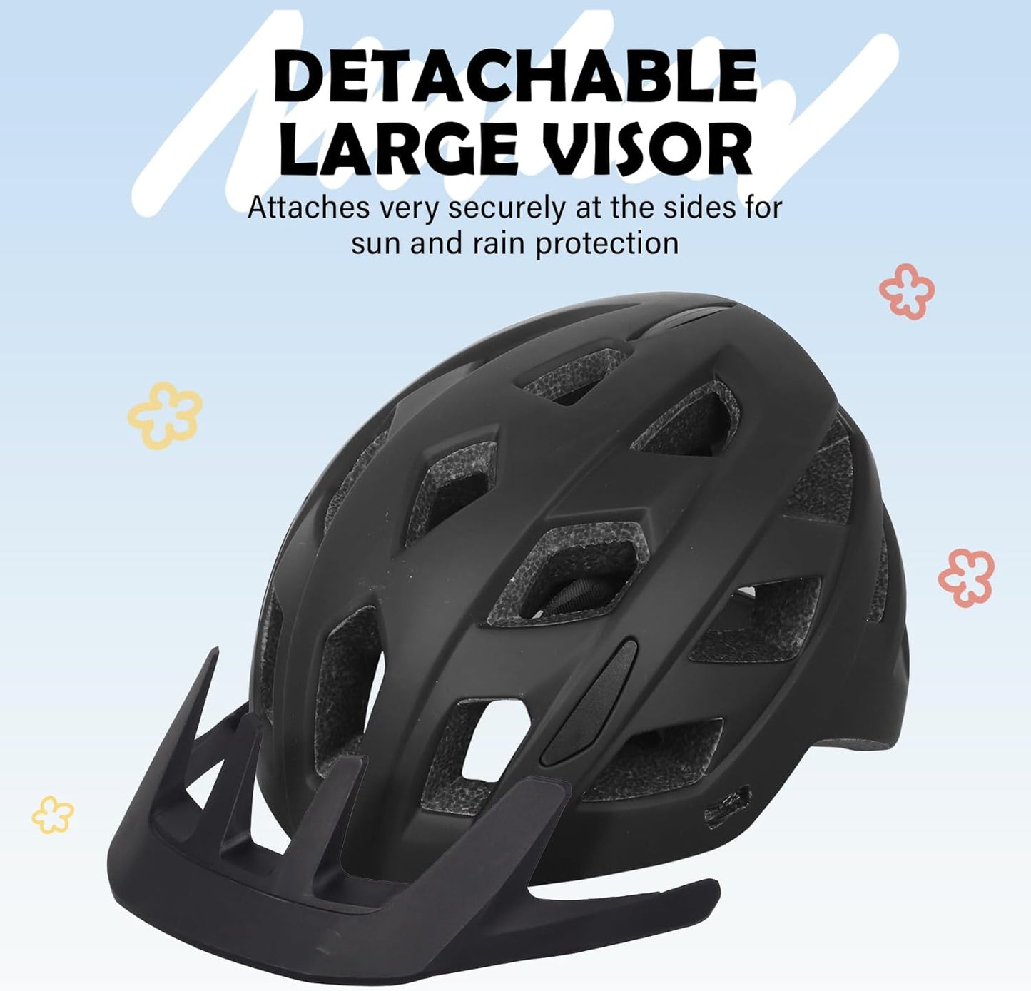 Kids Bike Helmet, 2 Size Adjustable for Youth Toddler Boys & Girls 3-5-8-10-12-14 Years, Child Helmets with Visor for Skating Cycling Scooter