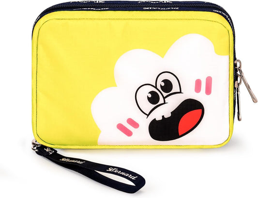 Stbernard Small First Aid Kit for Kids and Adults, 155pcs Medical Kit with Digital Thermometer for Home, Travel, Hiking, Backpack, 6.3x4.33x1.97in, Yellow