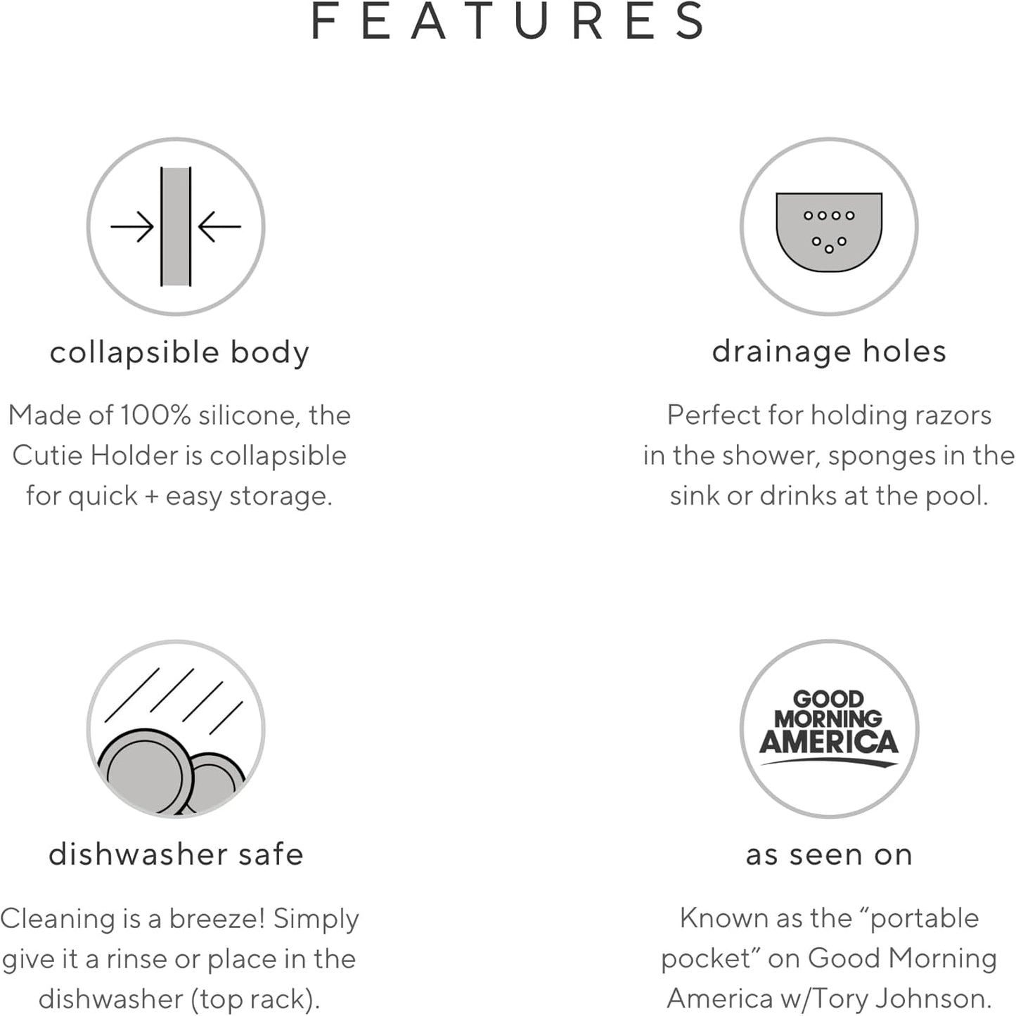 Ryan & Rose Cutie Holder Universal Stroller Cup Holder (Black (3 Pack))