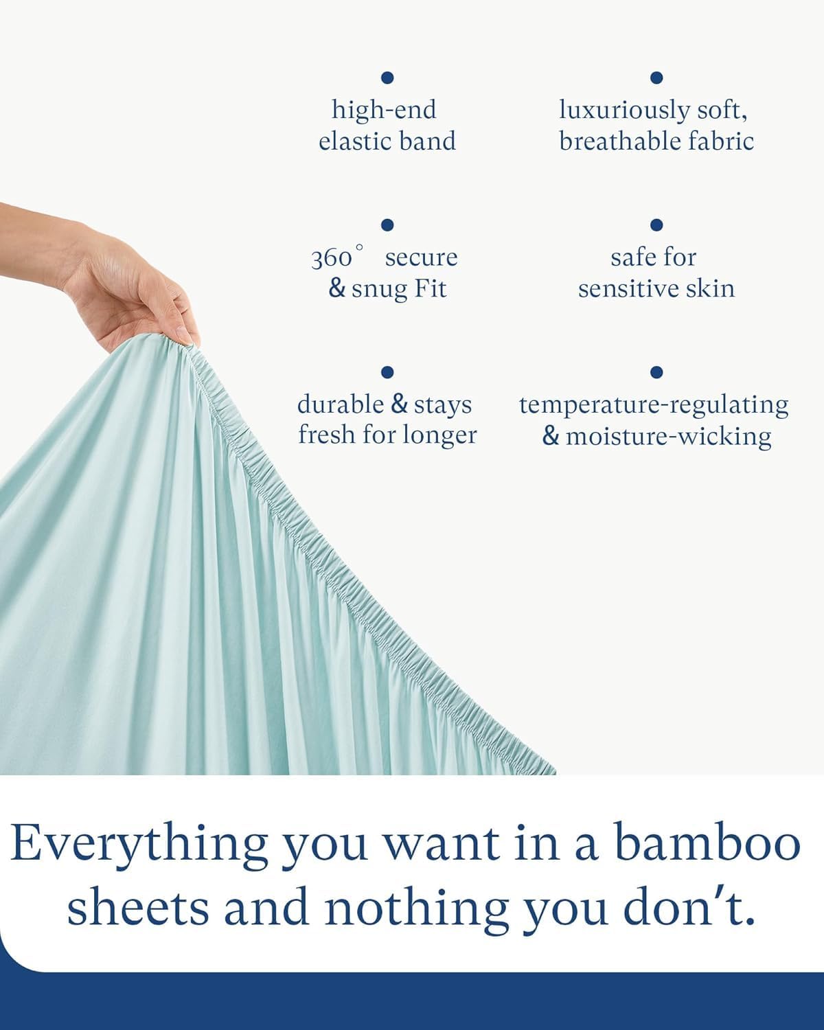 Supersoft Pack and Play Sheets Fitted, Premium Bamboo Viscose Mini Crib Sheets, Pack N Play Mattress Sheets, Graco Playard Baby Sheets Neutral for Boys Girls, 5'' Deep Pocket 2-Pack