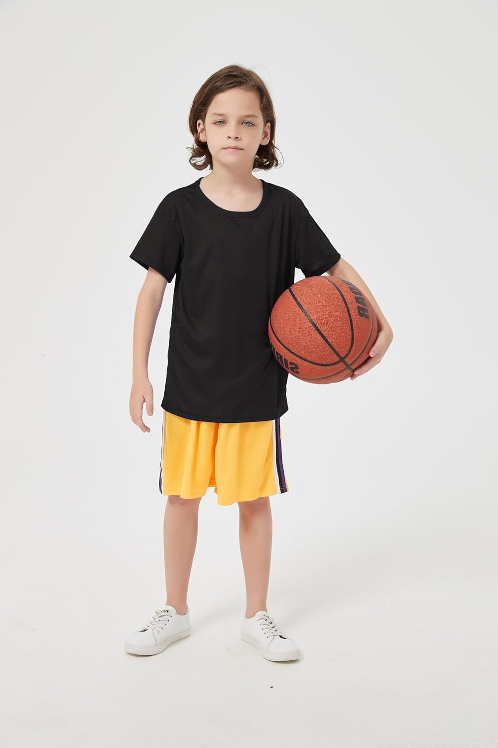 6-Pack Boys Athletic T-Shirts Quick Dry Short-Sleeve Tops Youth Moisture Wicking Running Sports T-Shirts（4-18 Years）