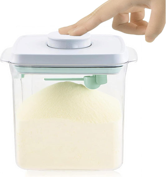Formula Dispenser Container with Scraper and Scoop 730g Milk Powder BPA-Free Airtight Formula Storage Container 1700ml - Non-Slip Design