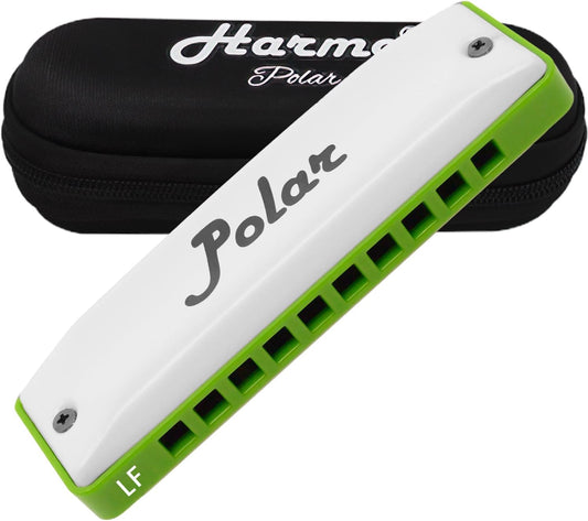 Polar Diatonic Melody Tuned Harmo Harmonica Key of LF - Special Tuning for Easy Melodies in Cross Harp, 2 Octaves Without Bends, Loud & Responsive with Smooth Edges - USA-Checked