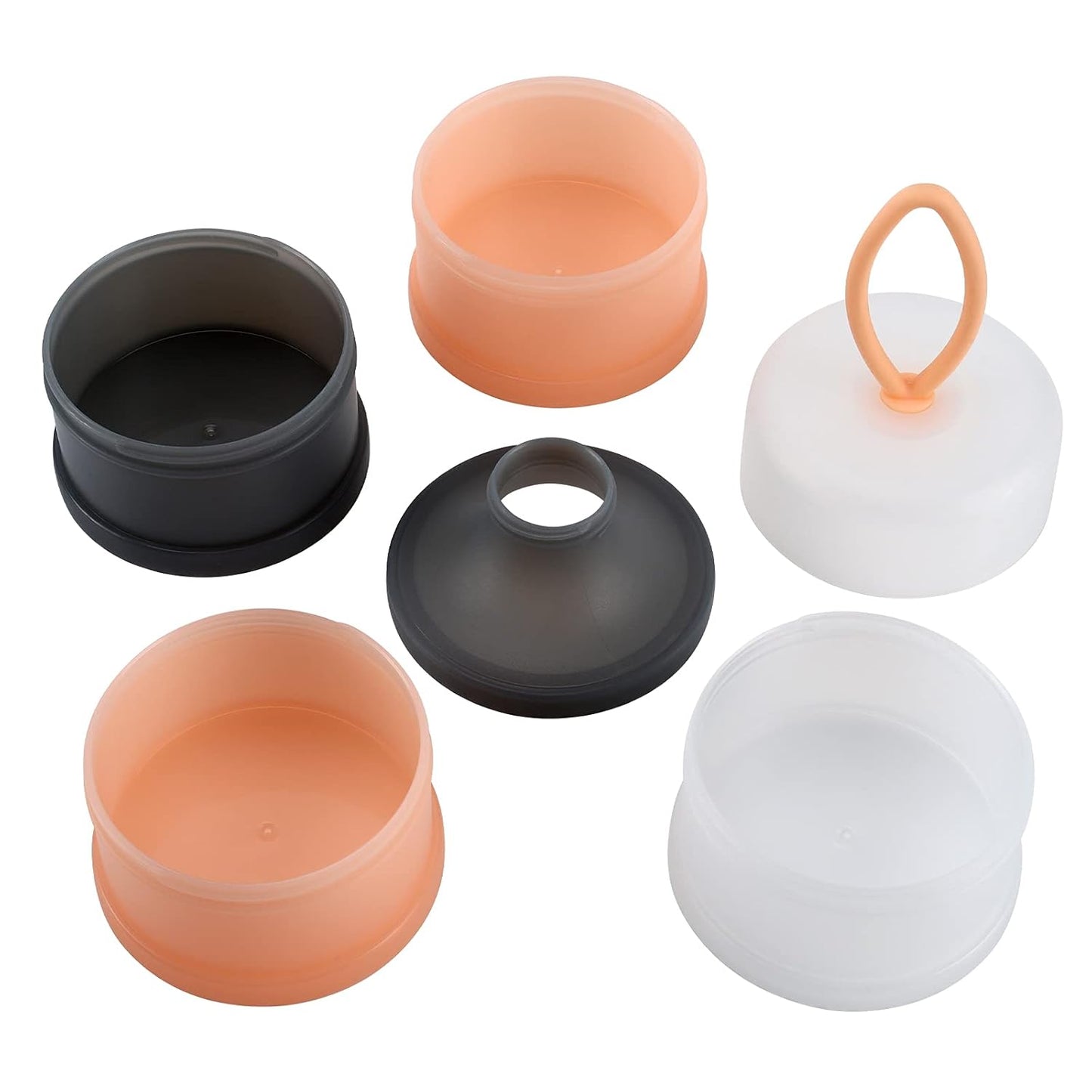 Accmor 2 Pack Baby Formula Dispenser On The Go, Stackable Non-Spill Portable Milk Powder Kids Snack Storage Container, BPA Free