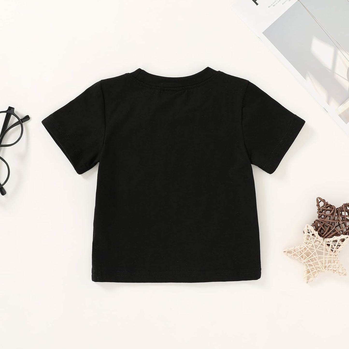 Happy Town Toddler Clothes Baby Boy Girl Smiley Face Shirt Short Sleeve T-Shirt Tee Summer Tops Outfits