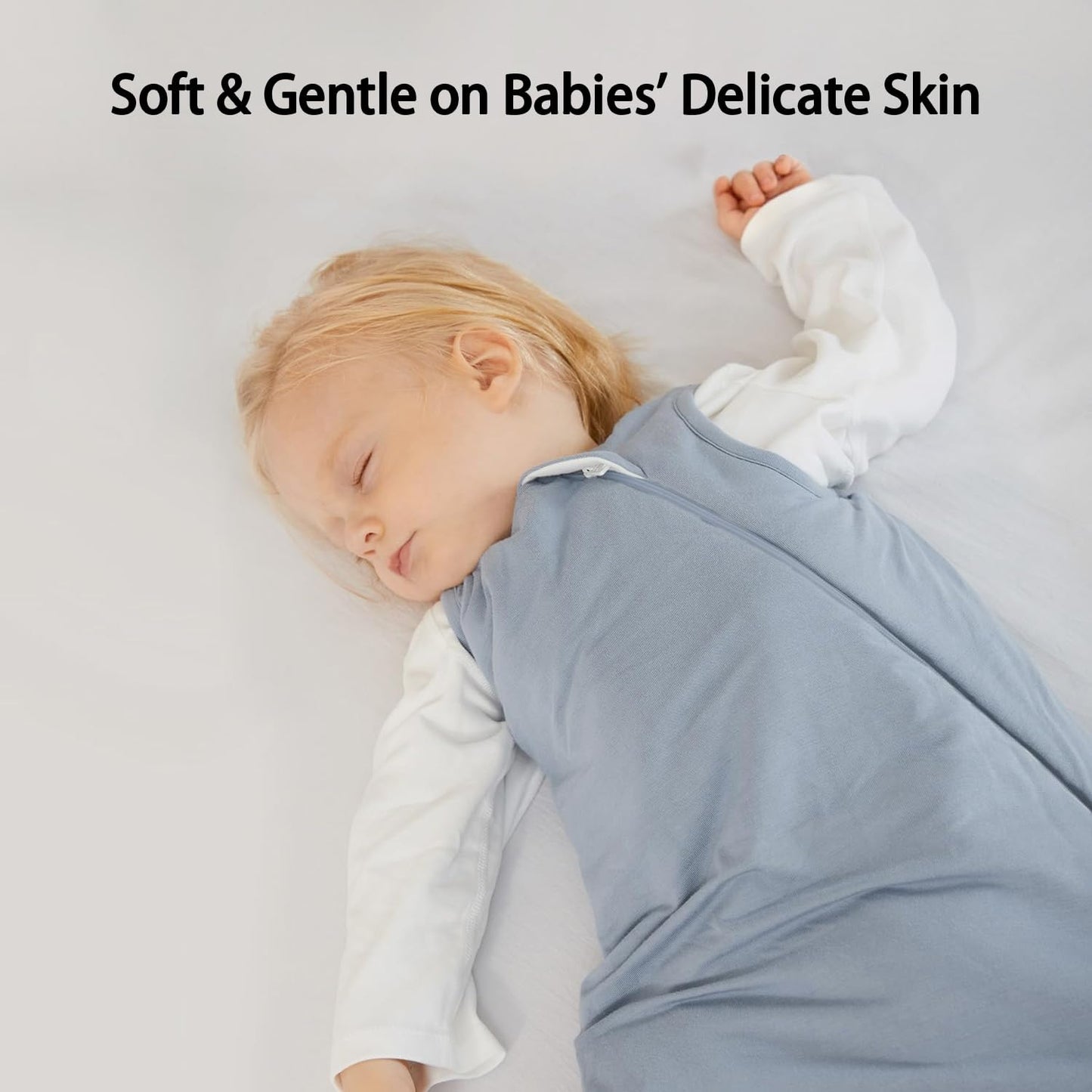 Rayon Made from Bamboo Sleep Sack 12-18 Months 1.0 Tog Ultra Soft Baby Wearable Blanket Toddler Sleeping Sack for Babies Unisex Girl Boy 2-Way Zipper Baby Sleeping Bag Baby Pajamas Sleeper