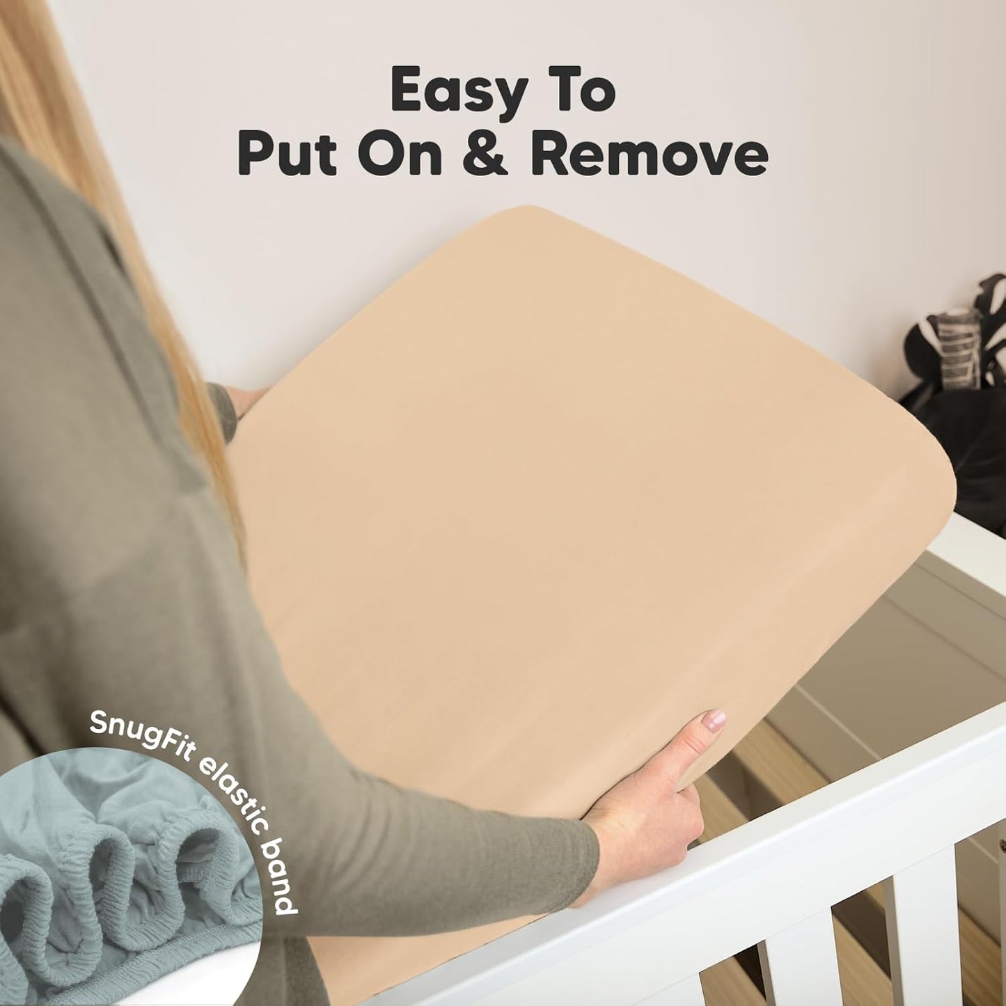 KeaBabies 2-Pack Organic Crib Sheets for Boys, Girls - 52x28 Fitted Crib Mattress Sheet Neutral, Breathable Jersey Cotton Cover for Baby Bed, Toddler Mattress, Soft & Cute Prints (Toasty)