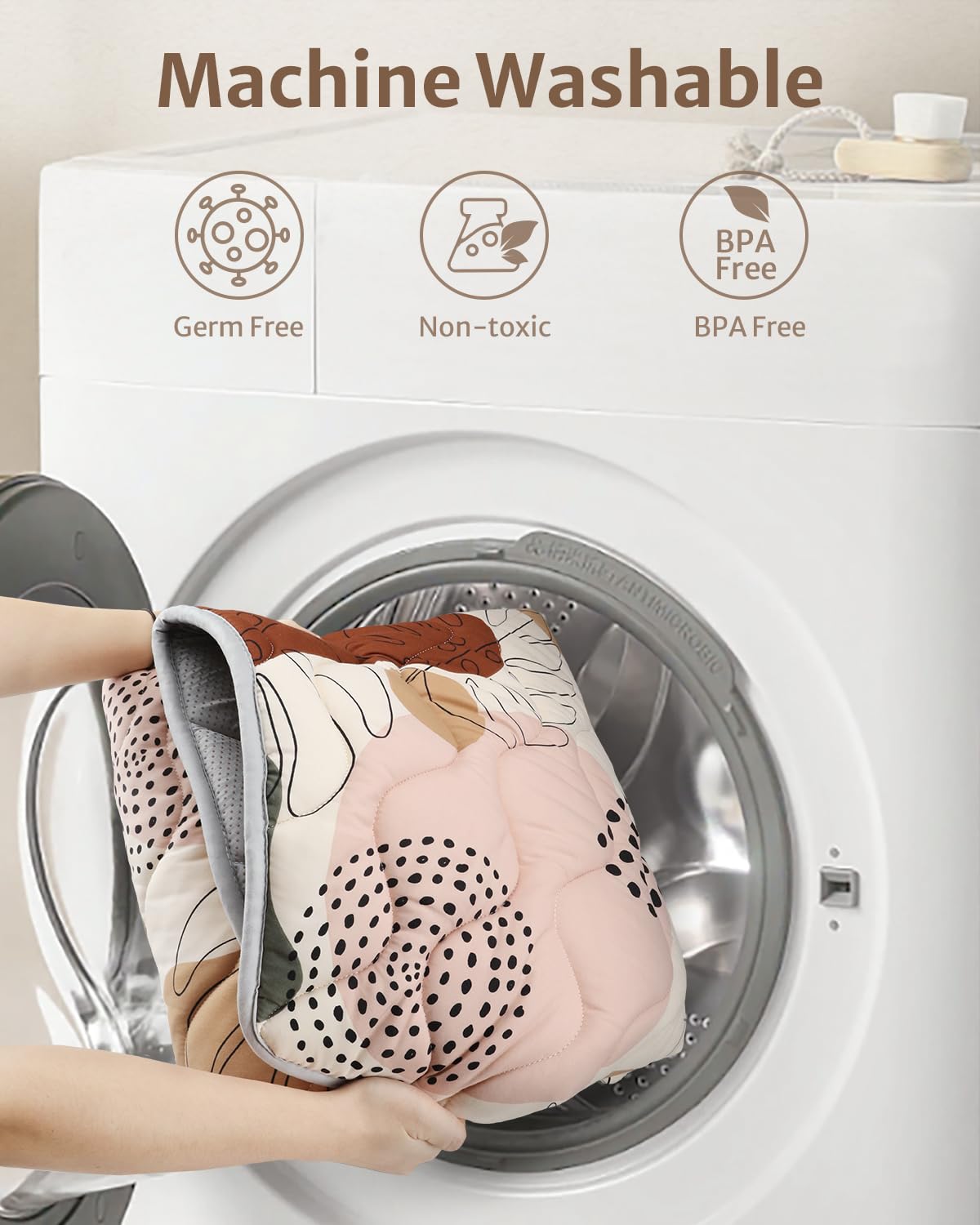 Blissful Diary Baby Play Mats for Floor, 59x59 Inch Thicker and Larger Soft Cushioning Foam Playmats for Babies and Toddlers, Foldable Washable Baby Playpen Mat, Boho Design