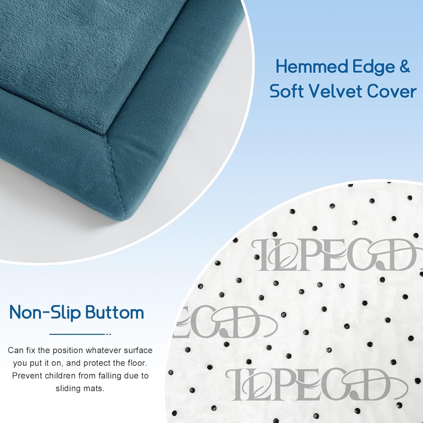 Baby Play Mat for Floor Tummy Time Mat Nursery Muscle Area Playroom Rug Tatami 79"x138" Memory Foam 1.3" Thick Crawling For Babies,Toddlers, Infants, Kids,Floor(Green)