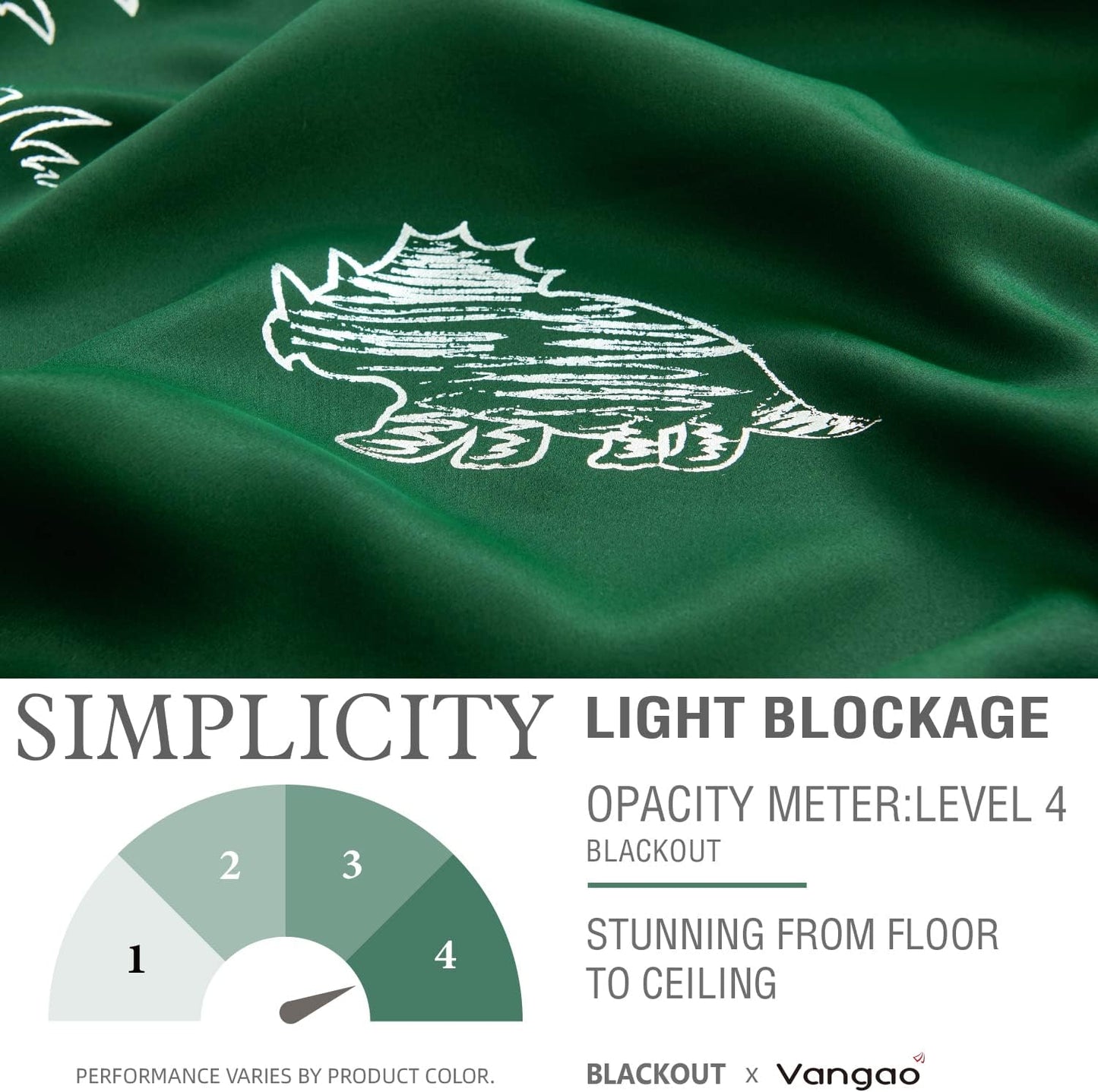 Vangao Kids Curtains Green Blackout Dinosaur Curtains for Boys Kids Nursery Girls Room Silver Dino Foil Print Thermal Insulated Drapes Grommet Top Window Treatments 84 Inches Length 2 Panels