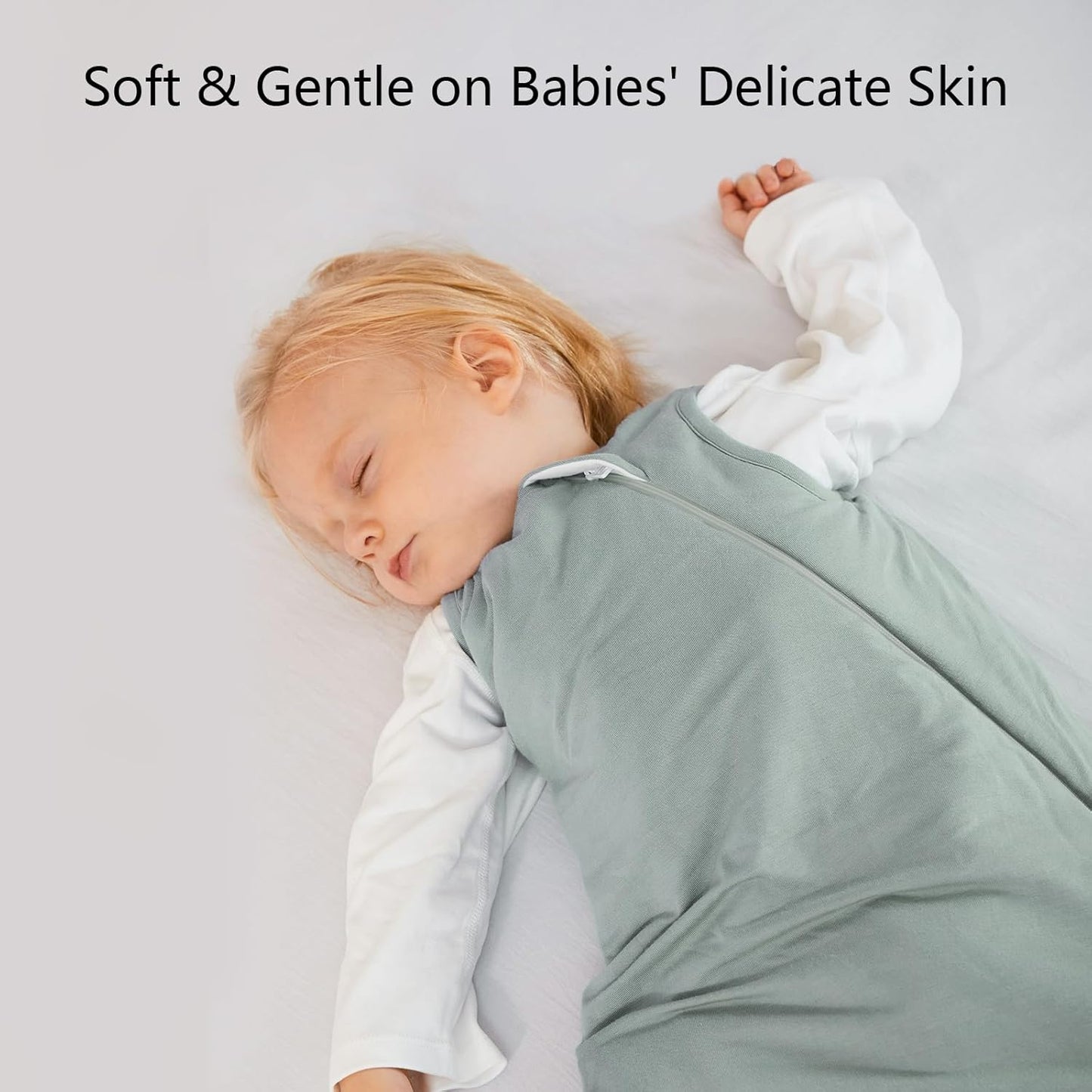 Rayon Made from Bamboo Sleep Sack 18-24 Months 1.0 Tog Ultra Soft Baby Wearable Blanket Toddler Sleeping Sack 2t for Babies Unisex Girl Boy 2-Way Zipper Baby Sleeping Bag Breathable Lightweight XL