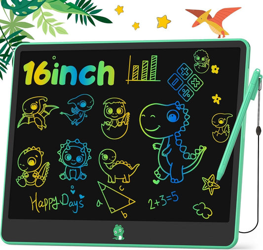 Hockvill LCD Writing Tablet for Kids 16 Inch, Toys for Girls Boys Drawing Pad for 3 4 5 6 7 Year Old Kid, Toddler Doodle Board Christmas Birthday Gift for Children