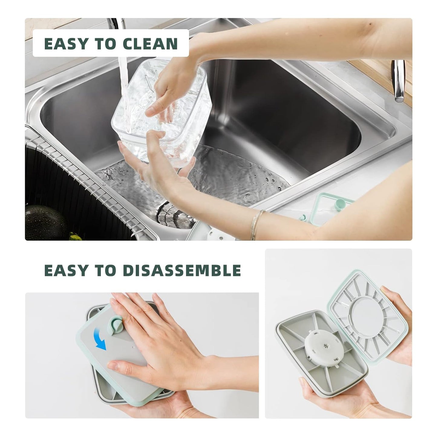 Formula Container - 1700ml Pop Top Milk Powder Container, BPA-Free Airtight Formula Dispenser with Scoop and Scraper, 21OZ, 1.32LB, 600g, Clear