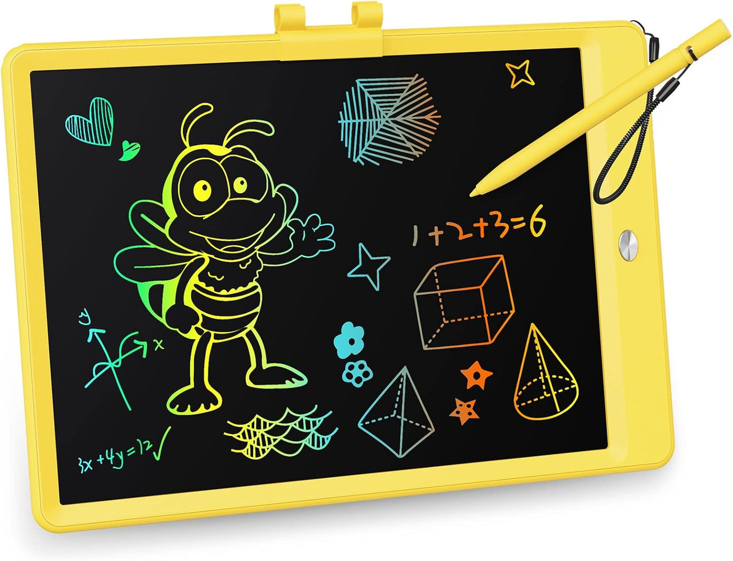 KOKODI LCD Writing Tablet, 10 Inch Colorful Toddler Doodle Board Drawing Tablet, Erasable Reusable Electronic Drawing Pads, Educational and Learning Toy for 3-6 Years Old Boy and Girls