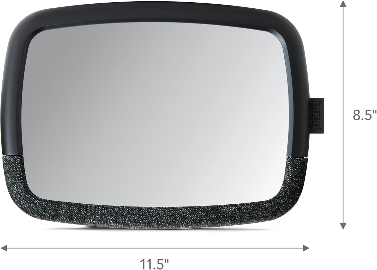 Munchkin Baby Car Mirror for Rear Facing Car Seats, Pivot 360 Baby in-Sight Adjustable Auto Mirror, Black, 2 Pack