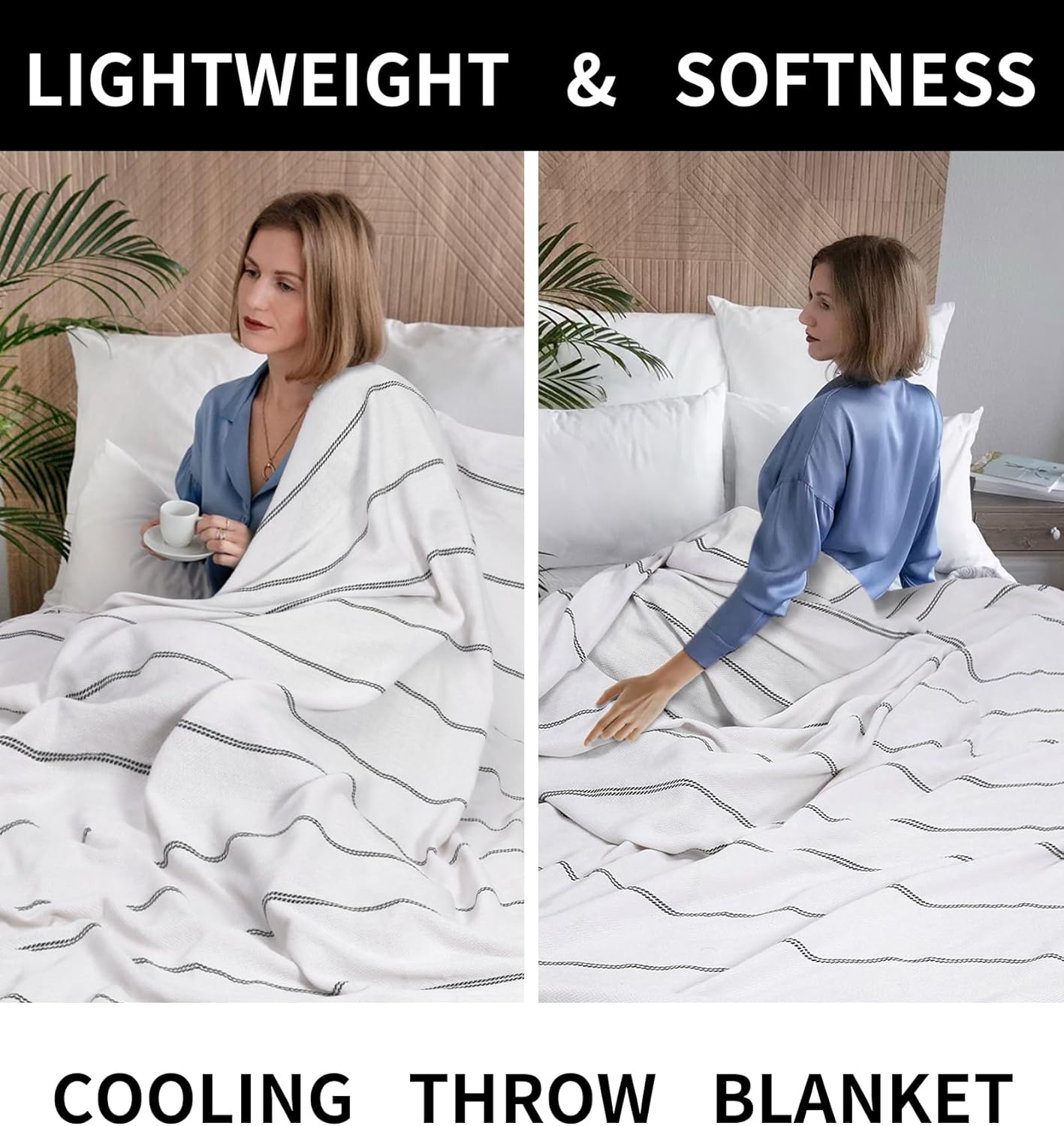 Large Cotton Turkish Throw Blanket Lightweight Breathable Home Decoration Women Birthday Gifts Ideal for Mom Grandma Wife Sister Girlfriend Her Boss Coworker Retirement New Home Hoursewarming