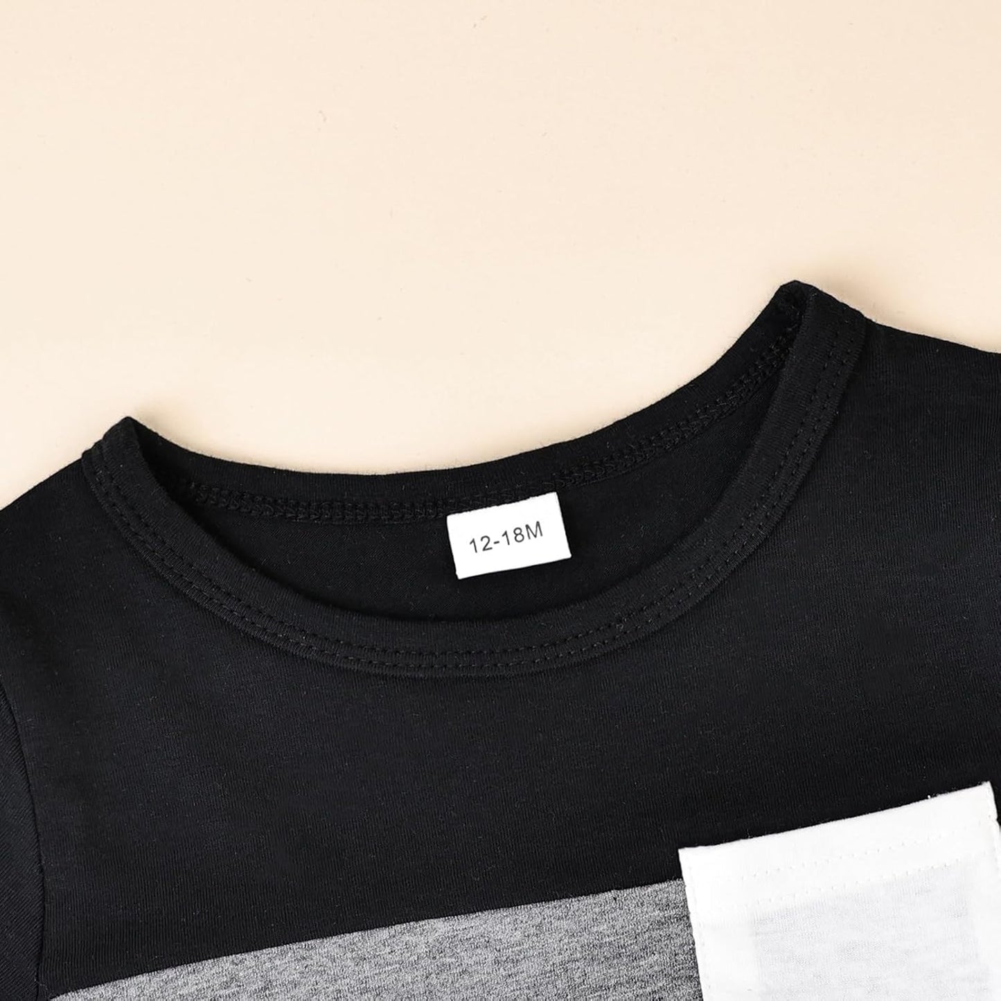 Baby Boy Clothes Toddler Boy Summer Outfits Short Sleeve Patchwork Top T-shirt & Pocket Pant Set 2 Piece 12 Months-4T