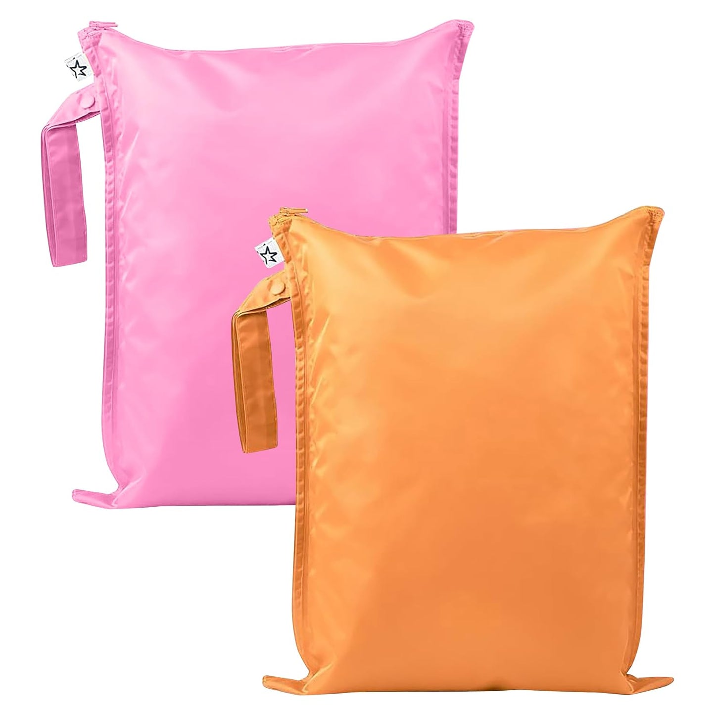 Tiny Twinkle Mess-Proof Waterproof Wet Dry Bag | 2-Pack Reusable Wet Bags for Swimsuits & Baby Clothes | Leakproof Wet Bag for Travel & Diaper Changes for Baby (Sweet Treat)