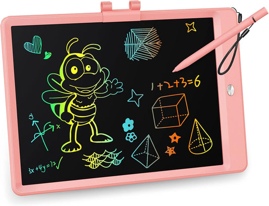 KOKODI LCD Writing Tablet, Valentines Day Gifts for Kids,10 Inch Colorful Toddler Doodle Board Drawing Tablet, Erasable Reusable Electronic Drawing Pads, Educational and Learning Toy for Kids