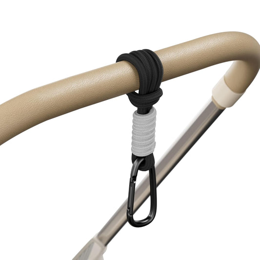 SURDOCA Baby Stroller Hooks, Stroller Clips and Hooks for Diaper Bag, Mommy Bag Hook for Stroller Heavy Duty, Universal Stroller Hanger and Strap, Stroller Accessories for Mom