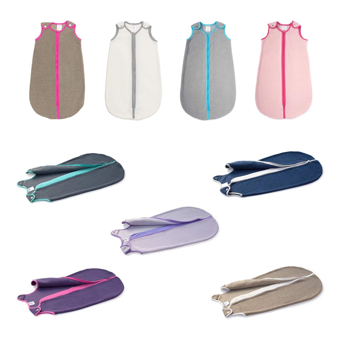 baby deedee Sleep nest Fleece Baby Sleeping Bag, Purple Rain, Large (18-36 Months)