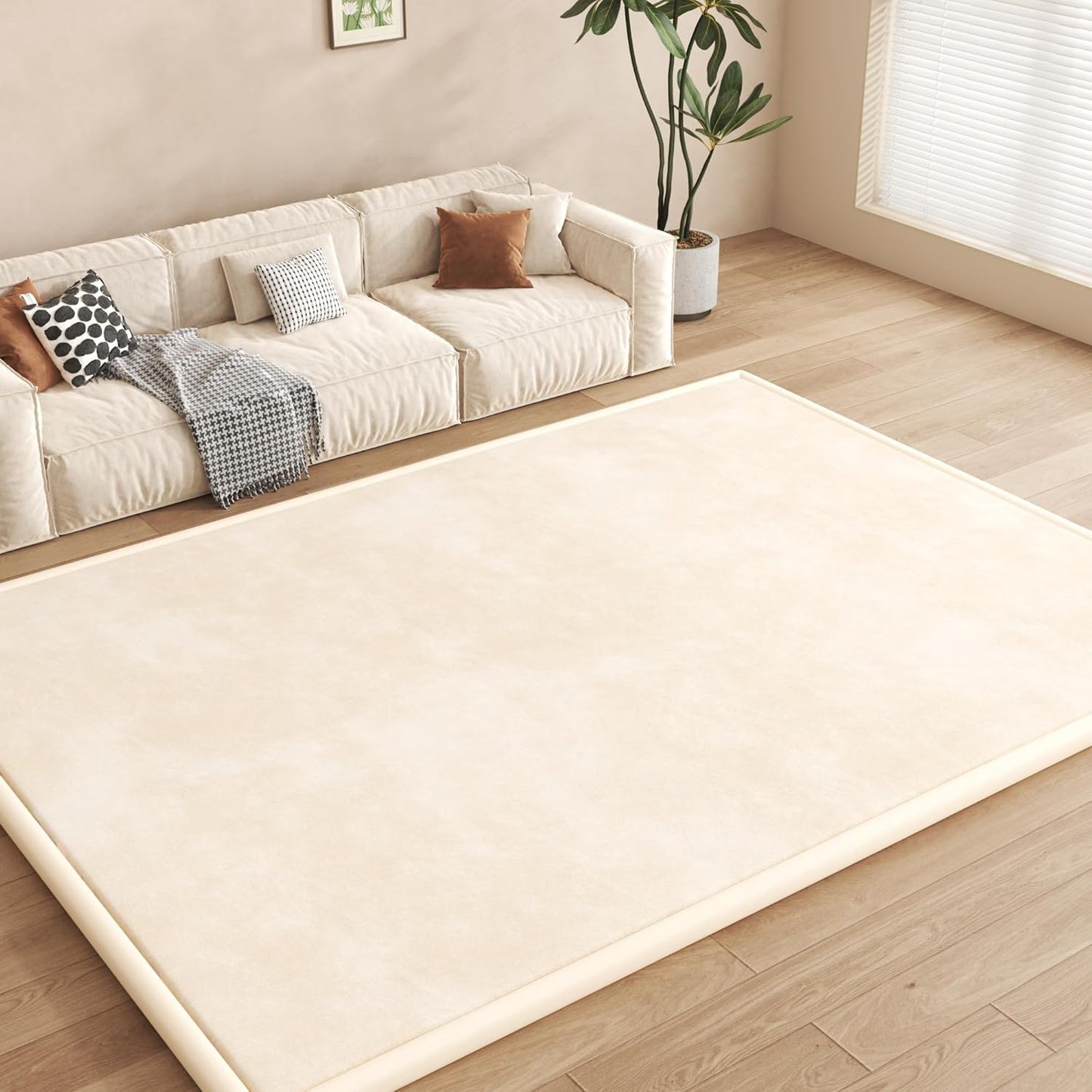 Baby Play Mat for Floor, 1.3'' Thick Memory Foam Tummy Time Mat - Super Soft Coral Velvet Nursery Rug with Non-Slip Backing, Crawling Rug for Toddlers/Infants, Yoga & Tatami Use, 79''x 118''