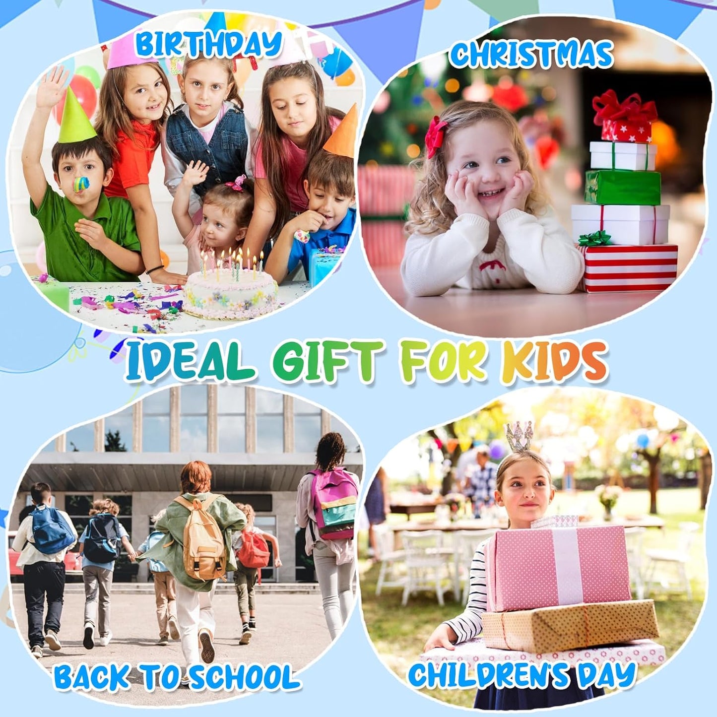 LCD Writing Tablet for Kids 10 Inch Colorful Toddler Drawing Tablet Reusable Doodle Board Electronic Drawing Pads Educational and Learning Kids Toys for Girls(Pink)