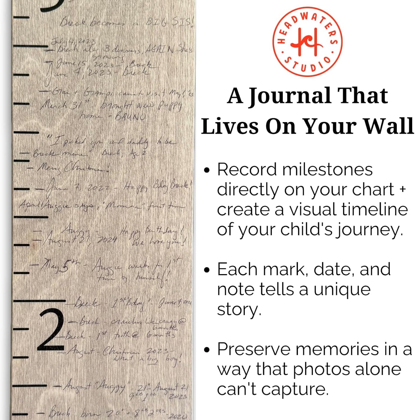 Boho Growth Chart for Wall - Height Board Growth Chart Wooden Growth Chart for Wall Kids Measuring Chart for Wall Height Chart Growth Chart for Kids (Love Grows Here, White)