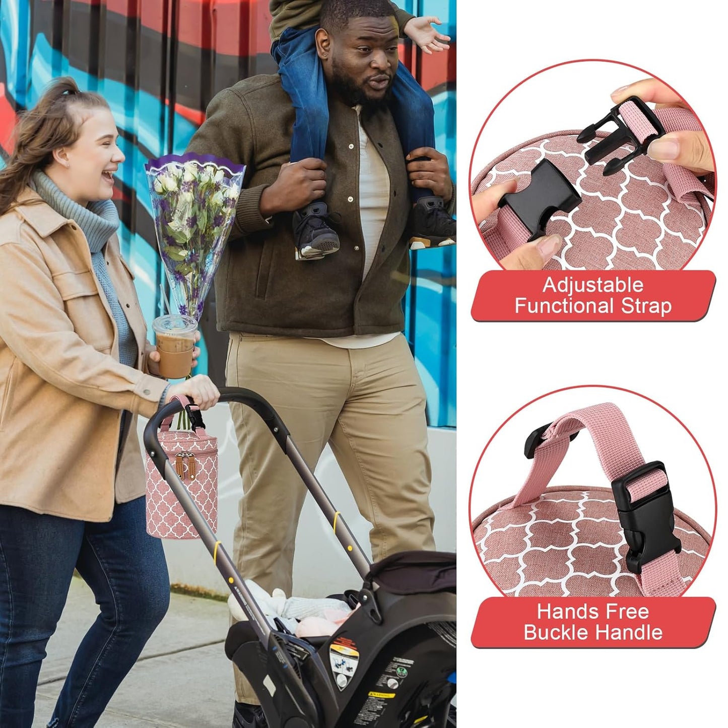 Accmor Breastmilk Cooler Bag, Insulated Baby Bottle Cooler Tote Bags for Nursing Mom Daycare