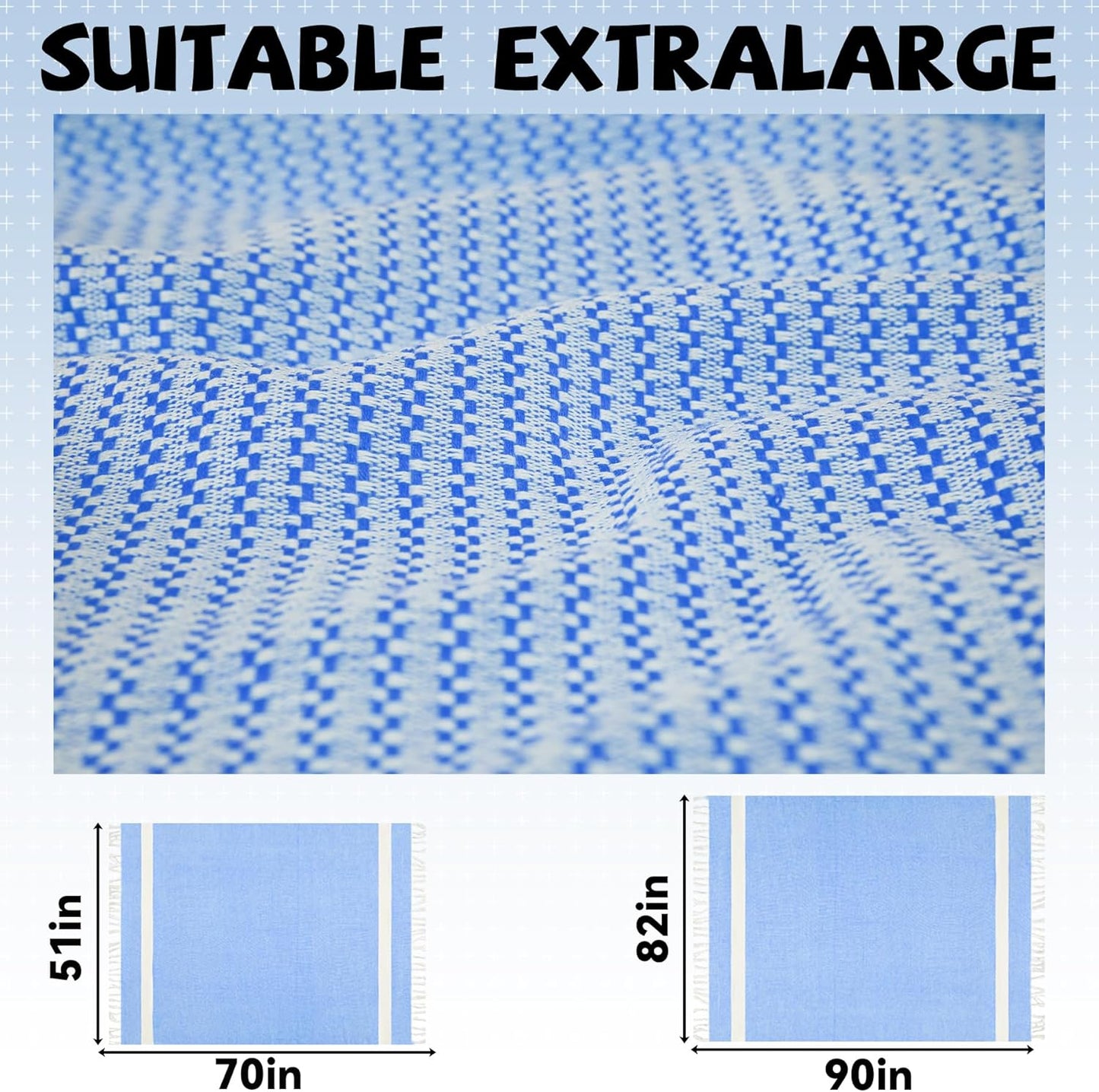 Blue Throw Blanket Bedroom Decor Living Room Accessories Sofa Couch Cover Chair Apartment Essential Home Finds Navy House Goods Nautical Kids Teen Boy Shark Lake Nursery Decoration Birthday Gift