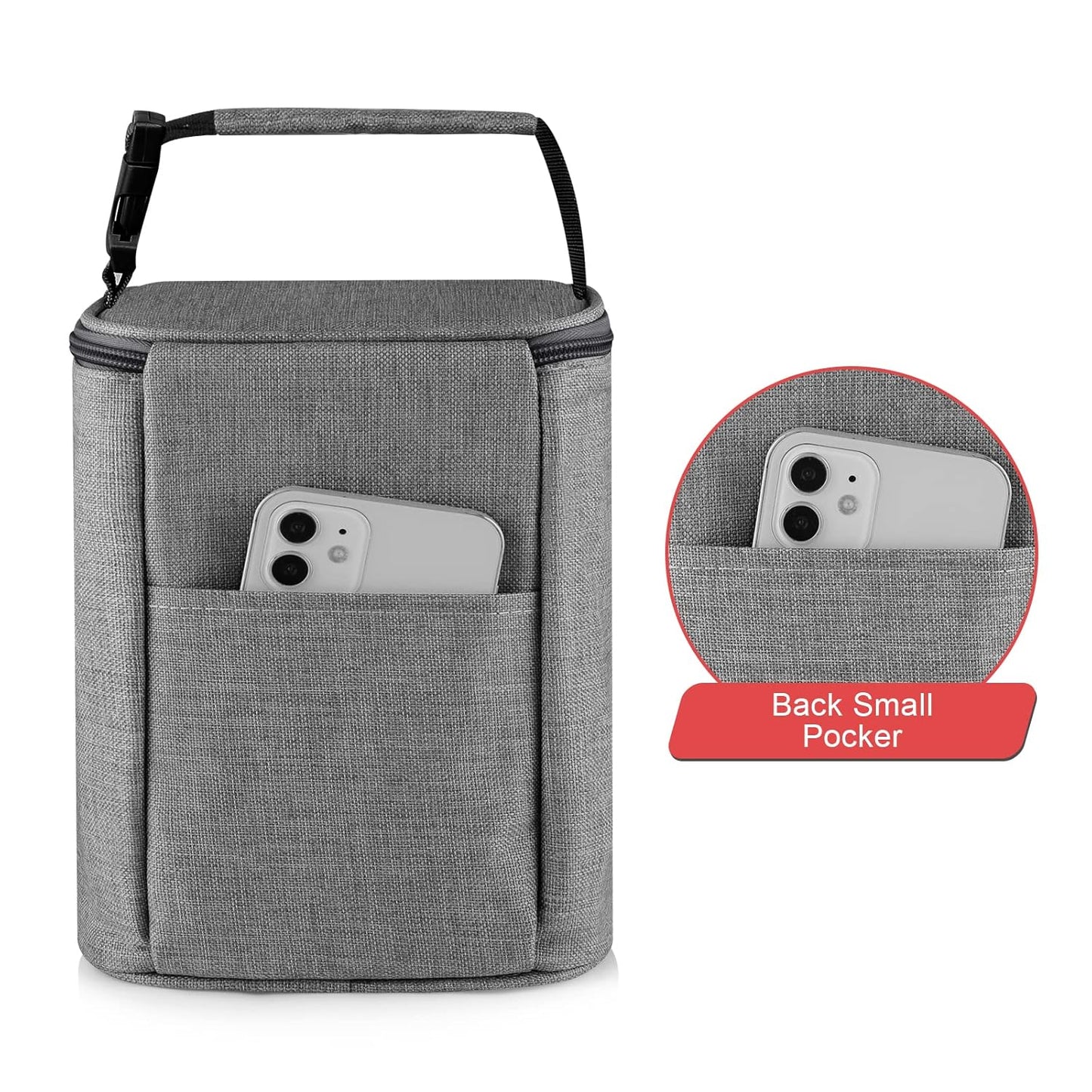 Accmor Breastmilk Cooler Bag, Baby Bottle Cooler Bags, Insulated Tote Bags On The Go, Fits 4 Large 8oz Bottles, for Nursing Mom Daycare Travel