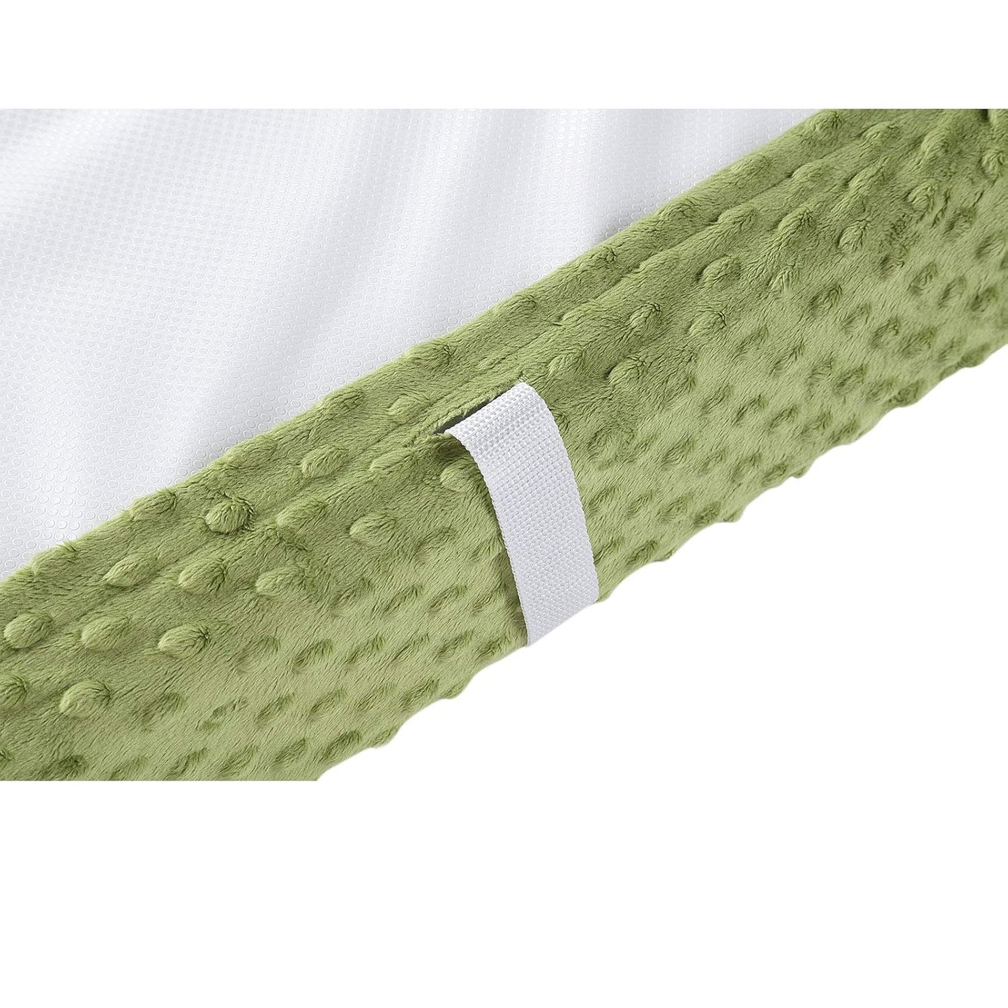 Baby Changing Pad Cover, Super Soft Plush Dot Diaper Changing Table Covers for Baby Girls and Boys, Ultra Comfortable, Safe for Babies, Fit 32"/34'' x 16" Pad (Sage)