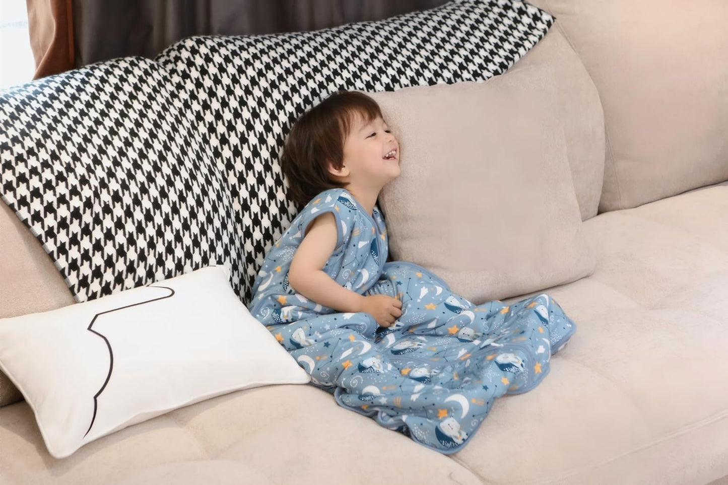 Baby Sleep Sack 2-4 T 95% Rayon from Bamboo 5% Spandex Boys & Girls Wearable Blanket 1.0 TOG Toddler Sleeping Sack 2- Way Zipper X-Large