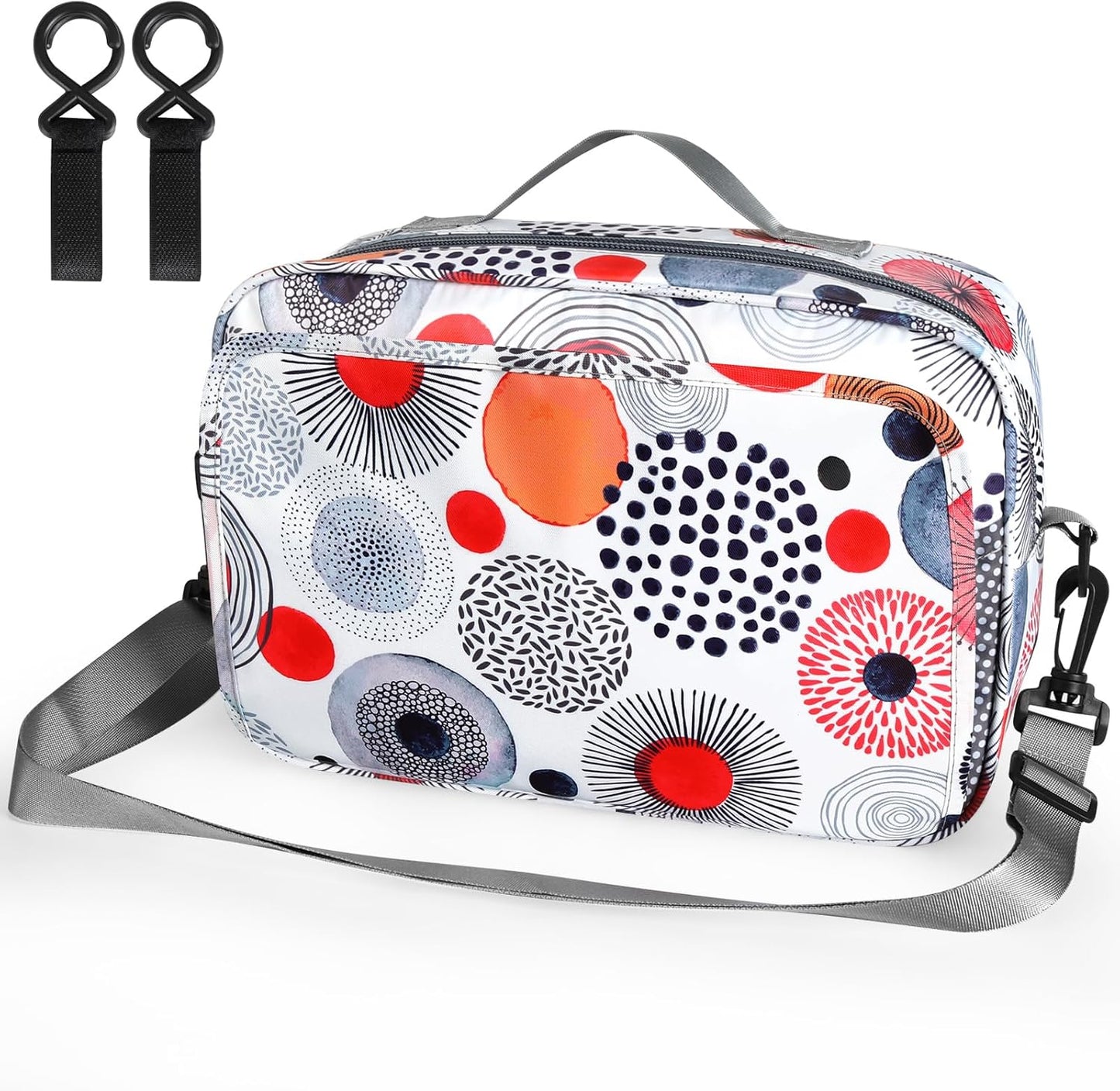 Accmor Stroller Organizer, Universal Stroller Organizer with Insulated Cup Holder Pocket, Dual Purpose Large Capacity Stroller Bag Caddy, Stroller Accessories Fits for Uppababy, Doona, Nuna Strollers