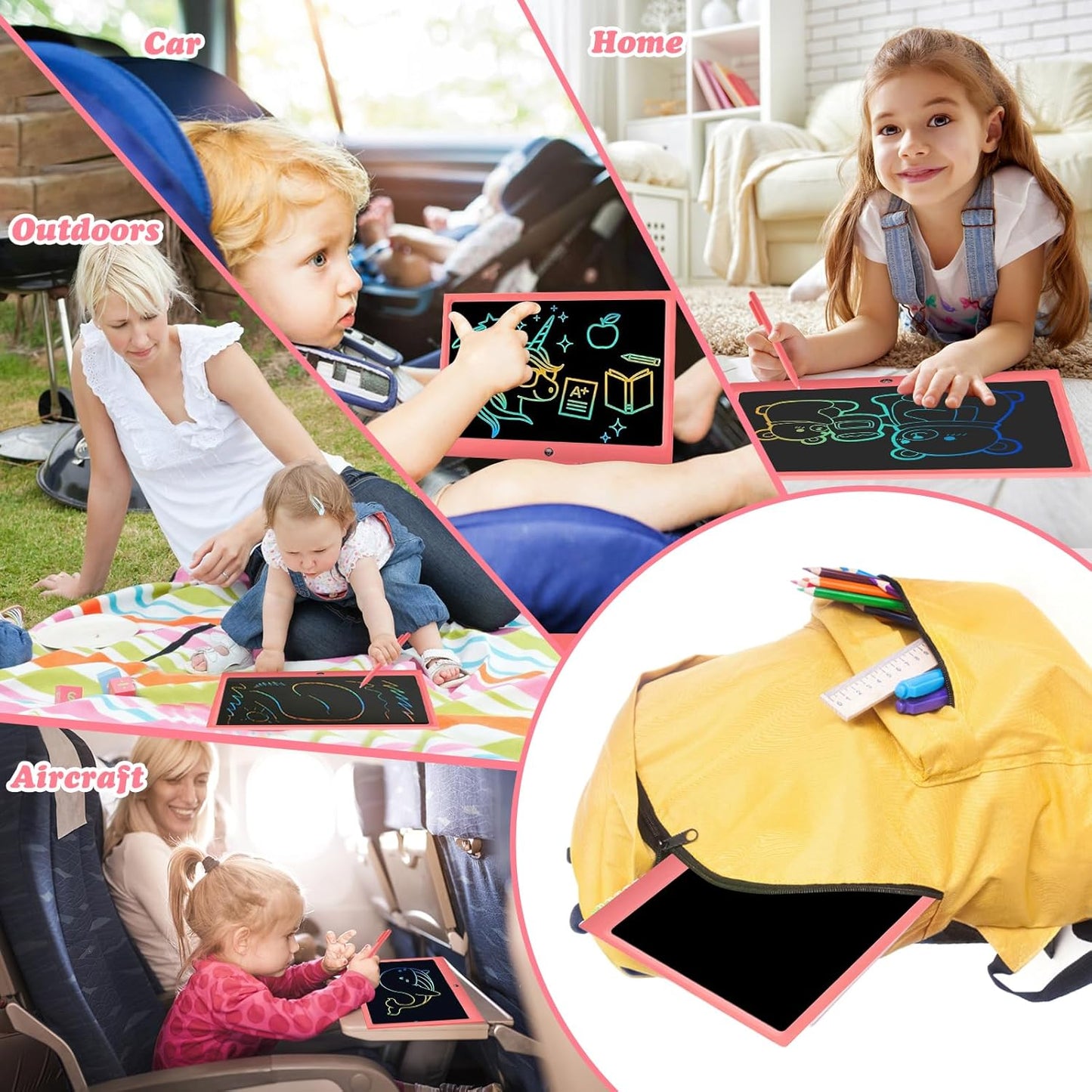 LCD Writing Tablet Kids Toys -15 Inch Toddler Toys Learning Drawing Pad Toys for 3 4 5 6 7 8 Years Boys Girls Birthday Christmas Easter Thanksgiving Gift Creative Doodle Board