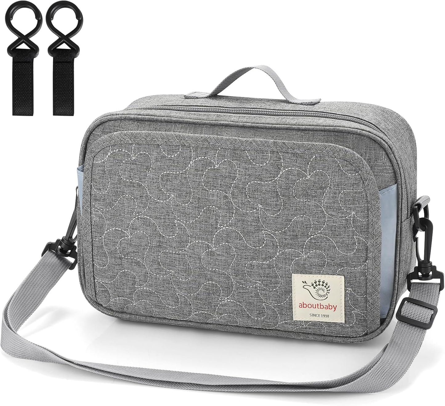 Accmor Stroller Organizer, Universal Stroller Organizer with Insulated Cup Holder Pocket, Dual Purpose Large Capacity Stroller Bag Caddy, Stroller Accessories Fits for Uppababy, Doona, Nuna Strollers